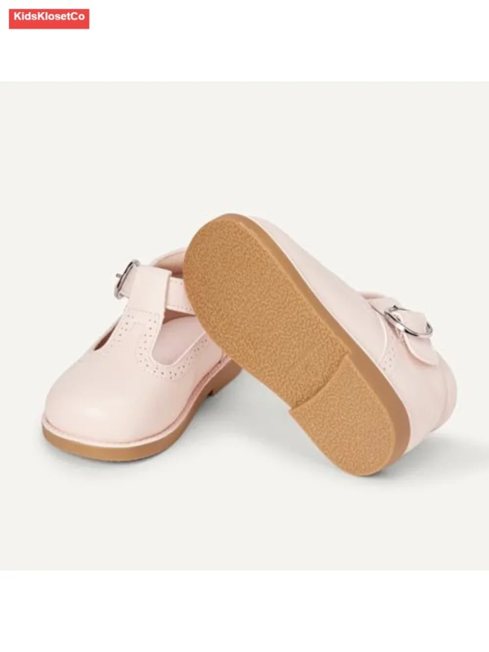 Unisex Toddler T-Strap Mary Jane Dress Shoes Faux Leather